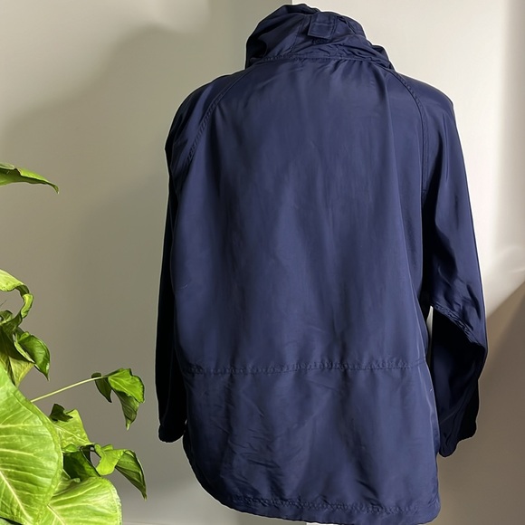 Vintage L.L. Bean Men's Navy Hooded Windbreaker Jacket XXL - Picture 7 of 10